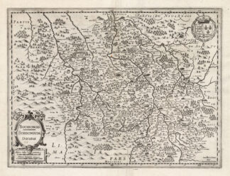 Antique Map-BOURBON-BOURBONOIS-FRANCE-Hondius-Janssonius-1636