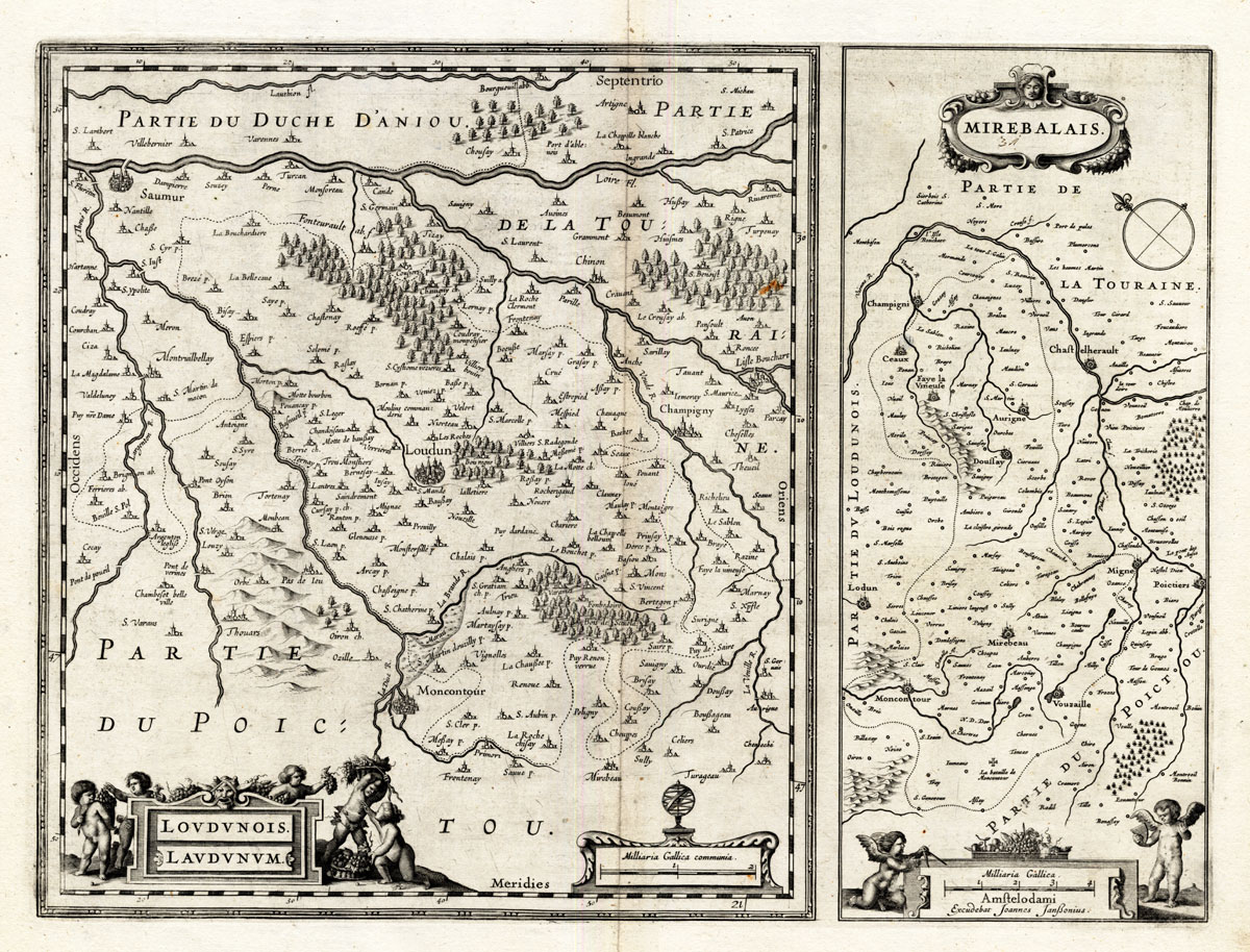 Eb01709a 416x317 Antique Map-FRANCE-LOUDONOIS-MIREBEAU-Hondius-1636