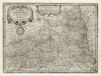 Antique Map-FRANCE-LANGUEDOC-Hondius-Janssonius-1636