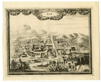 Antique Print-RARE -VIEW-CITY OF KOM-EGYPT-Doesburg-1695