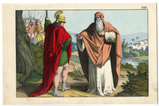 Antique Print-RELIGIOUS -KING OF JUDA-REHABAUM-Anonymous-1870