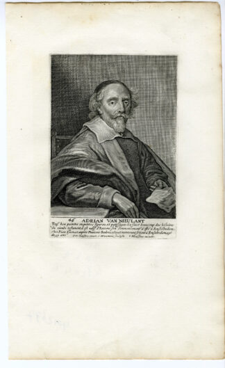 Antique Print-PAINTER-ADRIAN NIEULANT-BELGIUM-Waumans-1694