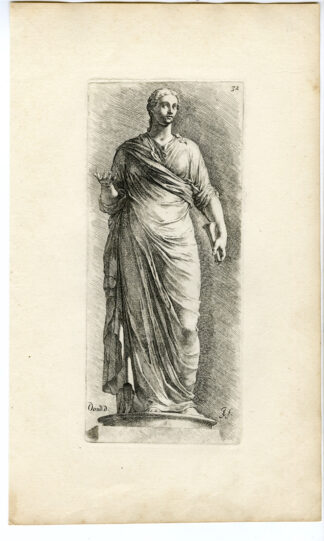 Antique Print-MYTHOLOGY-MUSE-URANIA-de Bisschop-1668