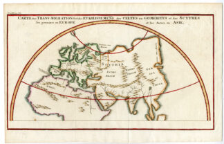 Antique Print-ANTIQUE MAP-EUROPE-ASIA-CELTICS-SCYTHES-Pluche-1736