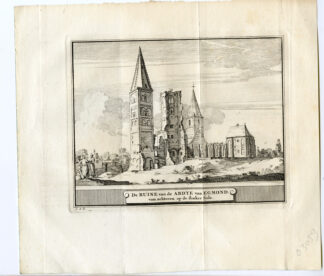 Antique Print-ABBEY OF EGMOND-NETHERLANDS-Schijnvoet-1774