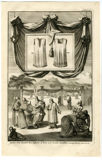 Antique Print-RELIGIOUS -AARON-MOSES-II-Goeree-1700