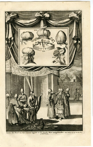 Antique Print-RELIGIOUS -AARON-MOSES-III-Goeree-1700