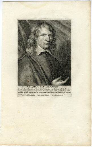 Antique Print-PORTRAIT-ABRAHAM VAN DIEPENBEKE-Pontius-1694