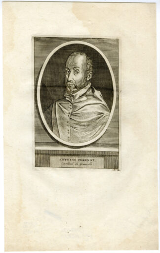 Antique Print-PORTRAIT-ANTOINE PERENOT-GRANVELLE-v.d. Aa-1720