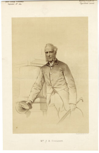 Antique Print-PORTRAIT-J.B. COOKSON-ENGLAND-Brooks-1880