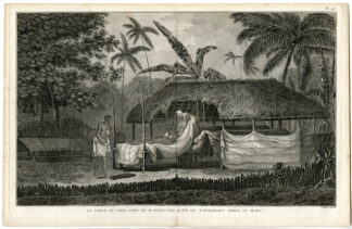 Antique Print-OTAHITI-BODY OF THEE-TAHITI-Cook-1785