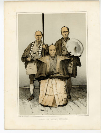 Antique Print-BUNGO OR PREFECT-HAHODADI-JAPAN-Perry-Heine-1857