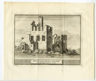 Antique Print-CASTLE OF SPANGEN-NETHERLANDS-Schijnvoet-1774