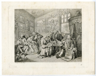 Antique Print-MARRIAGE A LA MODE-PL. 1-Hogarth-1822