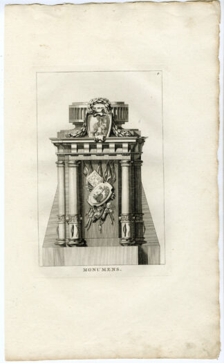 Antique Print-MONUMENT-LOUIS XIV-La Fosse-1780