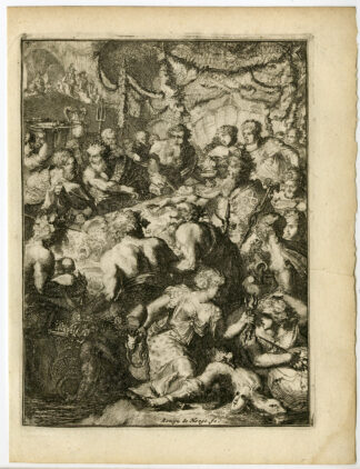 Antique Print-PELEUS-THETYS-de Hooghe-1705