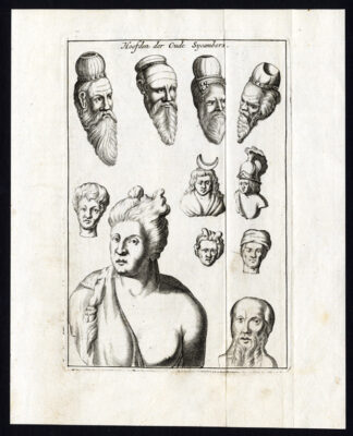 Antique print-SUGAMBREN PEOPLE/TRIBE-NIJMEGEN-NETHERLANDS-Arkstee-1733