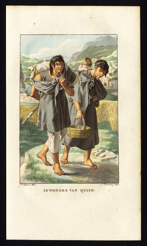 , Antique Costume Print-QUITO-ECUADOR-Stuart-Portman-Kuyper-1802, Pictura Antique Prints