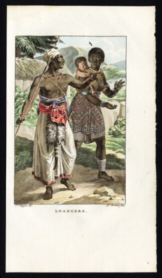 Antique Costume Print-LOANGA-ANGOLA-AFRICA-Stuart-Portman-Kuyper-1802