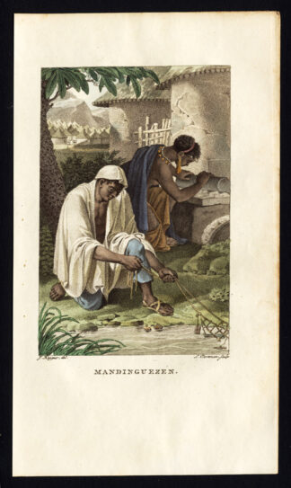Antique Costume Print-MANDINKA-SIERRA LEONE-AFRICA-Stuart-Portman-Kuyper-1802