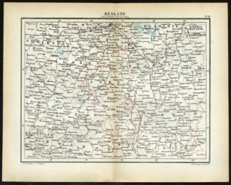 Antique Map-RUSSIA-MOSKOW-TULA-Jacob Kuyper-1880