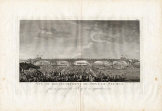 Antique Print-Pl.XI-BRIDGE ENGINEERING-CONSECRATE-VIEW-INAUGURATE-Perronet-1782