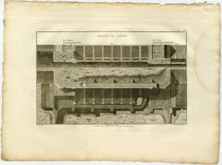 Antique Print-Pl.LII-ENGINEERING-SLUICE-ELEVATION-DAM-Perronet-1782