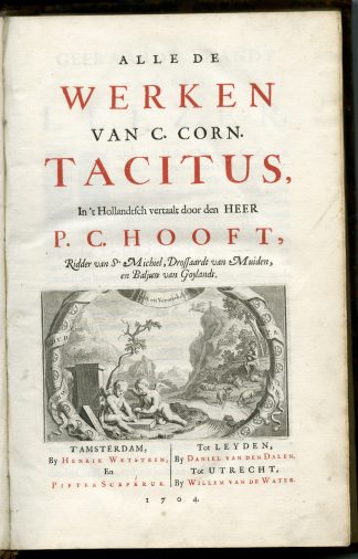 Antique Prints-ROMAN EMPERORS-SENECA-Tacitus-Hooft-1704