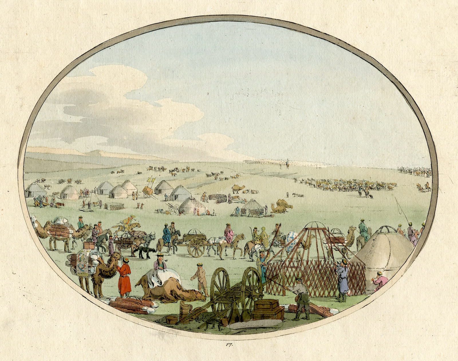 , 7 Rare Antique Prints-RUSSIA-ETHNIC SCENES-HABITS-Geissler-1804, Pictura Antique Prints
