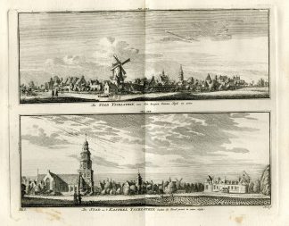 Antique Print-IJSSELSTEIN-TOWN-CASTLE-Spilman-De Beijer-1746