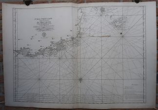 Antique map-BRITTANY SEA CHART-24-OUESSANT-FRANCE-Jaillot-Mortier-1693