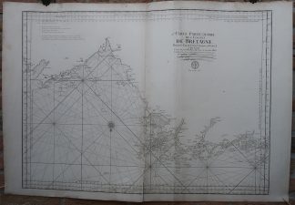 Antique map-BRITTANY-SEA CHART-22-CAP FREHEL-ST. BRIEU-Jaillot-Mortier-1693