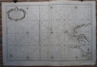 Antique map-BRITTANY-SEA CHART-27-PASSAGES-BREST-OUESSAN-FRANCE-Bellin-1764