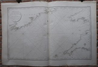 Antique map-CELTIC SEA CHART-IRELAND-ENGLAND-Depot de la Marine-1797