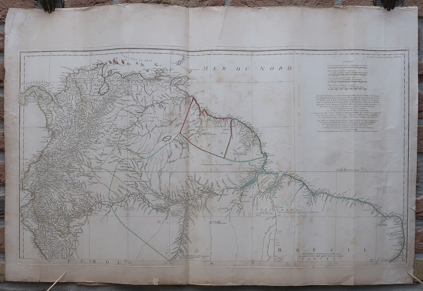 , 3 Antique maps-MAP-SOUTH AMERICA-THREE SHEETS-D’Anville-Delahaye-1748, Pictura Antique Prints