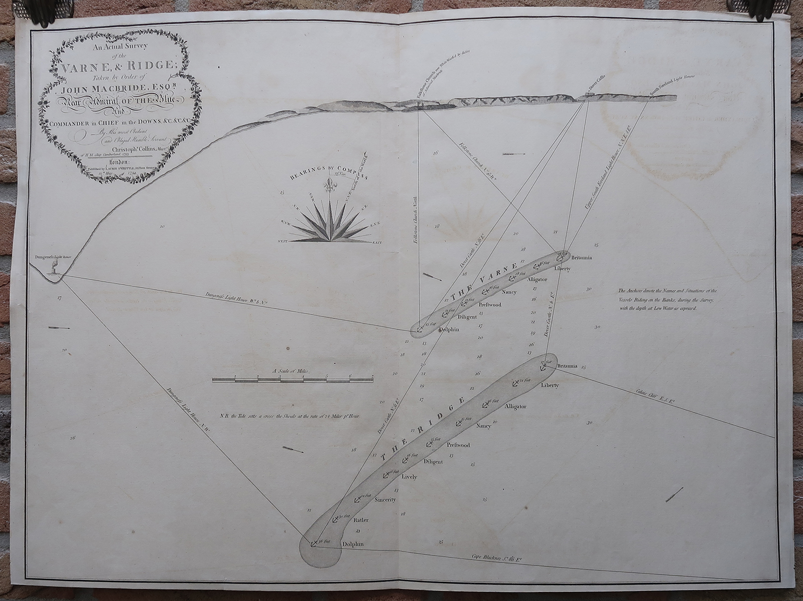 , Antique map-SEA CHART-STRAIT OF DOVER-DUNGENESS-COLBART-Laurie & Whittle-1794, Pictura Antique Prints