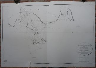 Antique map-SEA CHART-SAINT PIERRE-MIQUELON-COLOMBIER-Depot de la Marine-1824