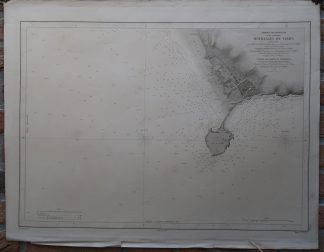 Antique map-SEA CHART-STRAIT OF GIBRALTAR-TARIFA-Vincendon-Dumoulin-1856