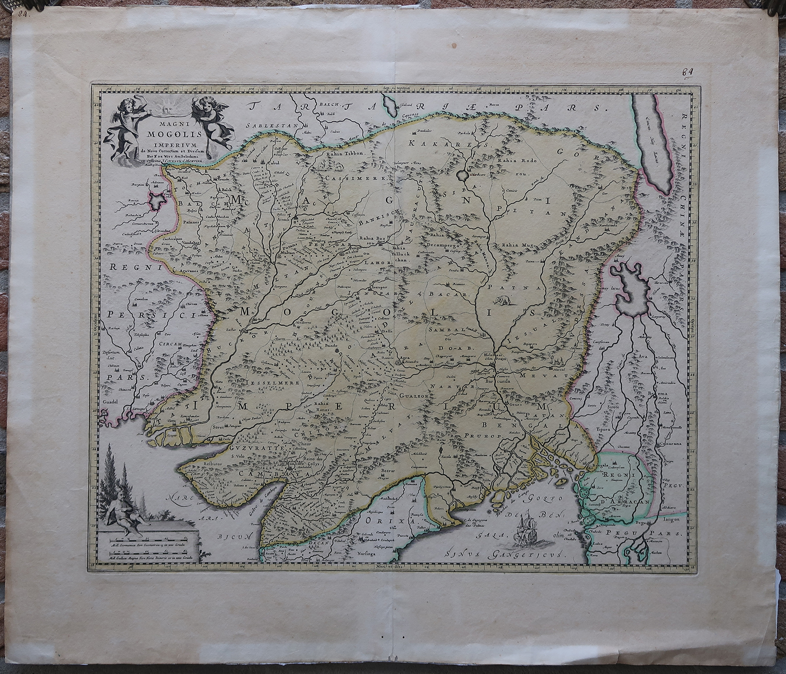 , Antique map-MONGOL EMPIRE-MAGNI MOGOLIS IMPERIUM-De Wit-1700, Pictura Antique Prints