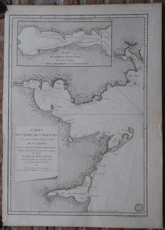 Antique map-SEA CHART-CANADA-NEW BRUNSWICK-GULF OF ST. LAWRENCE-Hermite-1780