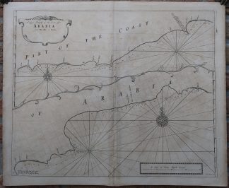 Antique map-SEA CHART-YEMEN-OMAN-AL MAKULLA-SALALAH-Thornton-Nicholls-1703