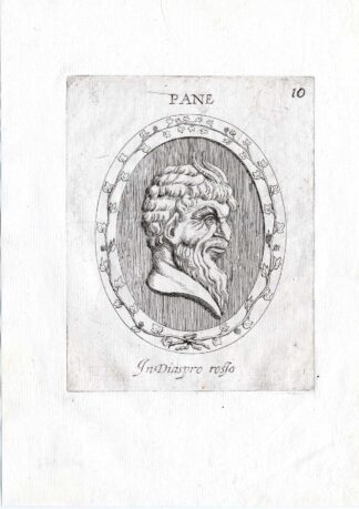 Rare Antique Print-PAN-PORTRAIT-Pl. 10-Agostini-Battista-1657
