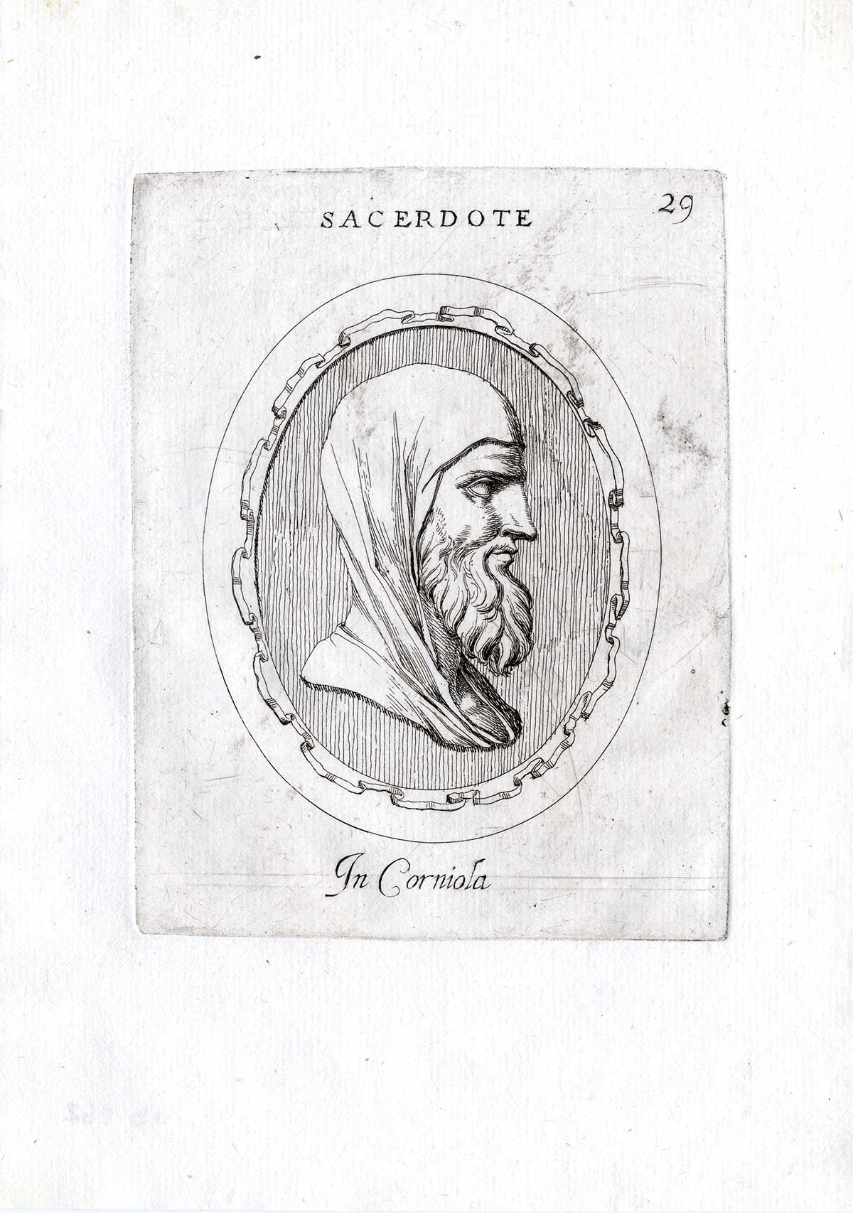 , Rare Antique Print-PRIEST-PORTRAIT-Pl. 29-Agostini-Battista-1657, Pictura Antique Prints