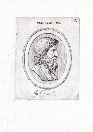 Rare Antique Print-PERGAMON-KING-Pl. 31-Agostini-Battista-1657