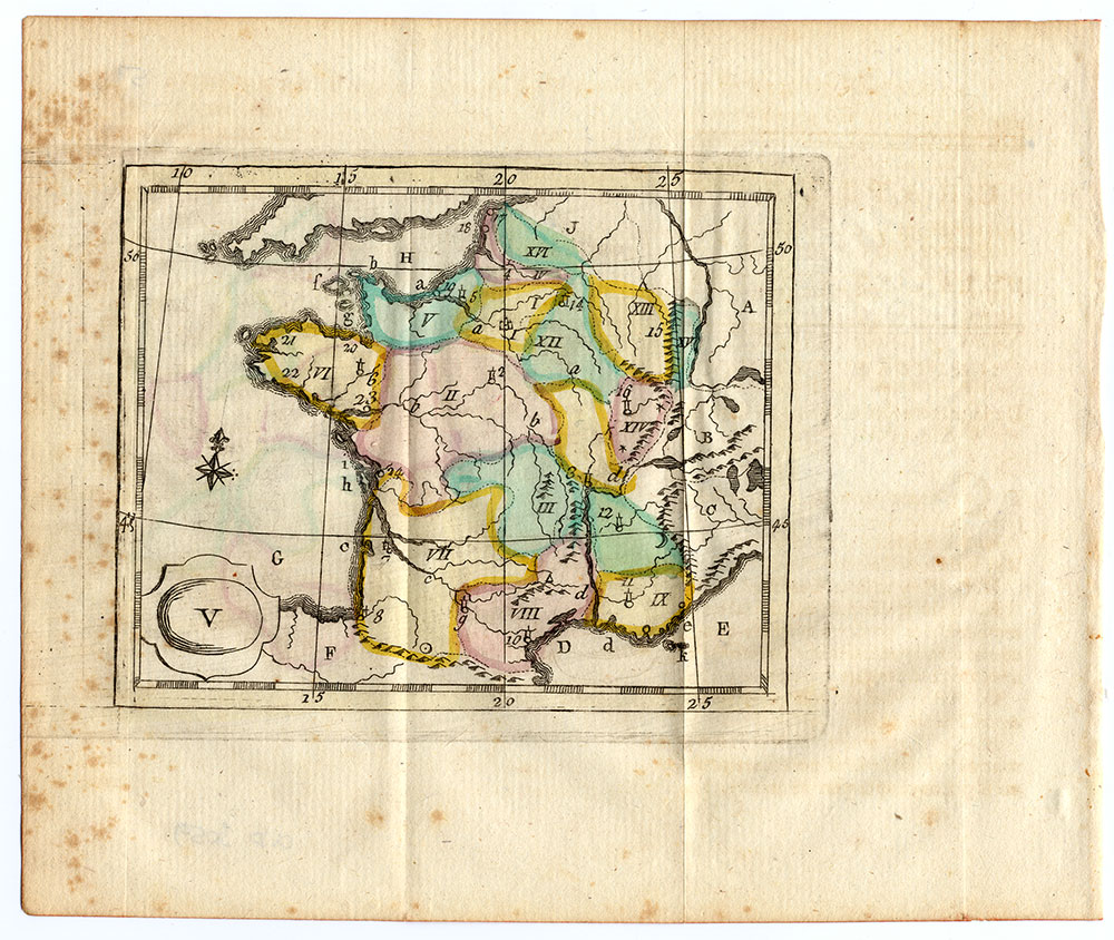 , Antique Map-FRANCE-PROVINCES-Schneider-Bruyset-1785, Pictura Antique Prints