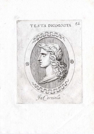 Rare Antique Print-PORTRAIT-UNIDENTIFIED-Pl. 82-Agostini-Battista-1657