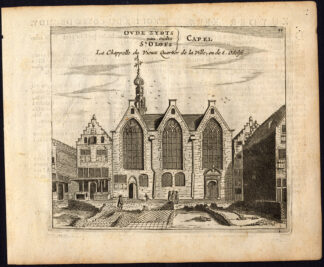 Rare Antique Print-AMSTERDAM-ZUIDERKERK-PROTESTANT-Webbers-Veenhuysen-1665