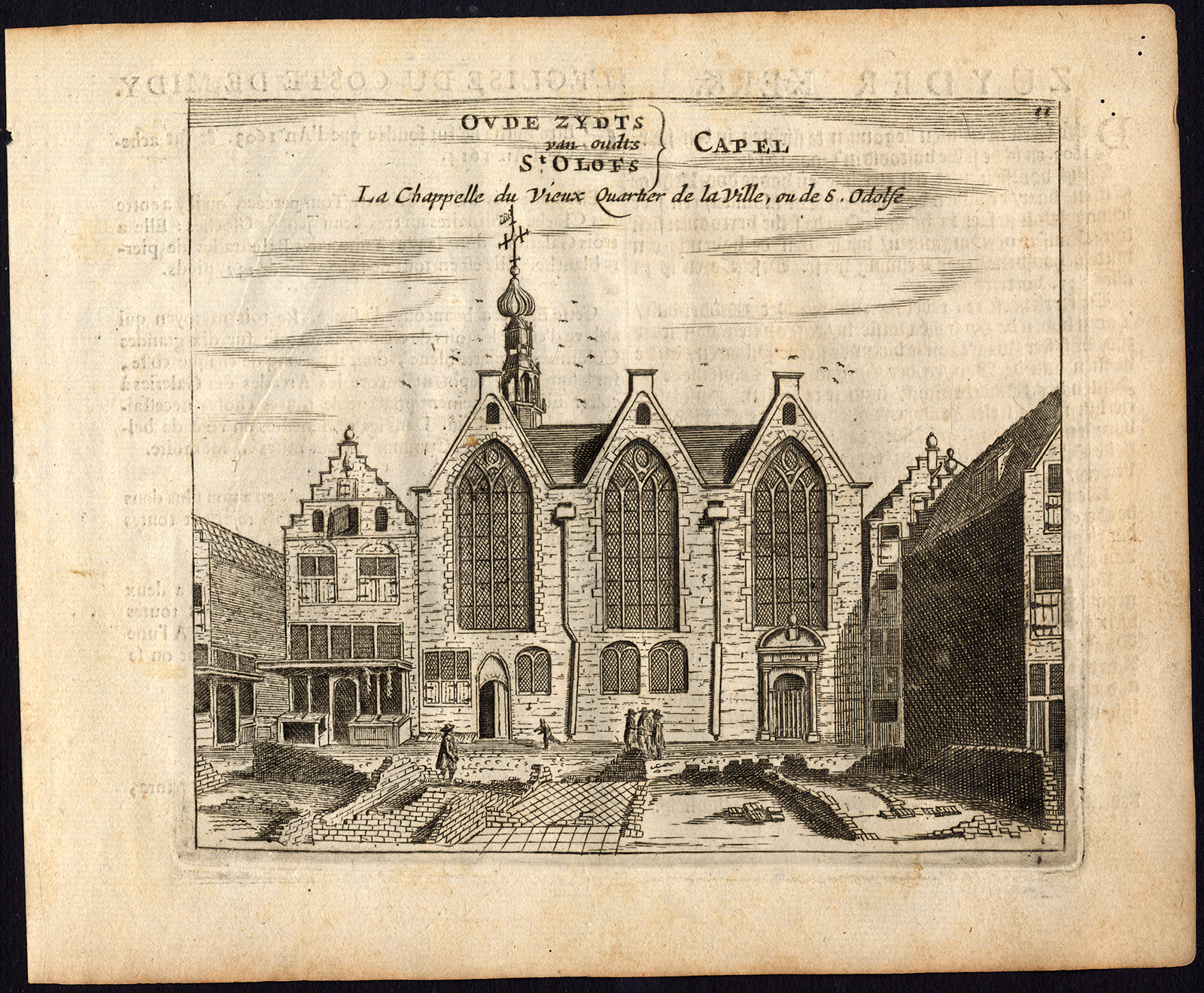 , Rare Antique Print-AMSTERDAM-ZUIDERKERK-PROTESTANT-Webbers-Veenhuysen-1665, Pictura Antique Prints