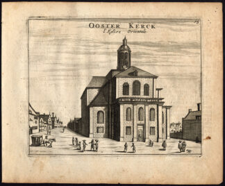 Rare Antique Print-AMSTERDAM-OOSTERKERK-CHURCH-STALPAERT-Webbers-Veenhuysen-1665