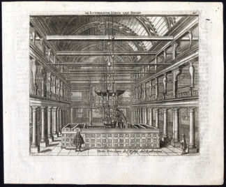 Rare Antique Print-AMSTERDAM-LUTHERAN CHURCH-LUTHERSE-Webbers-Veenhuysen-1665